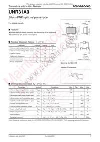 UNR31A000L Datasheet Cover