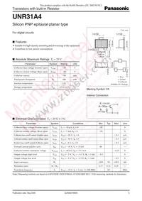 UNR31A400L Datasheet Cover