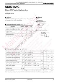 UNR31A4G0L Datasheet Cover