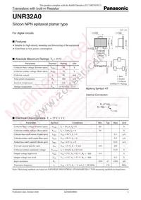 UNR32A000L Datasheet Cover