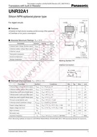 UNR32A100L Datasheet Cover