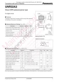 UNR32A300L Datasheet Cover