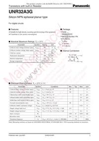 UNR32A3G0L Datasheet Cover