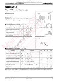 UNR32A600L Datasheet Cover