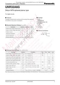 UNR32A6G0L Datasheet Cover