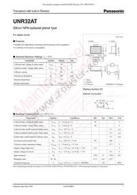 UNR32AT00L Datasheet Cover