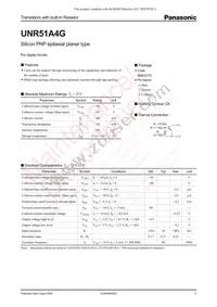 UNR51A4G0L Datasheet Cover