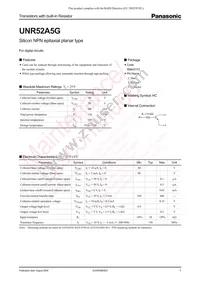 UNR52A5G0L Datasheet Cover