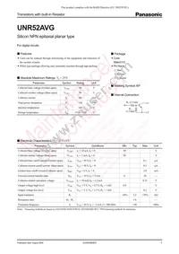 UNR52AVG0L Datasheet Cover