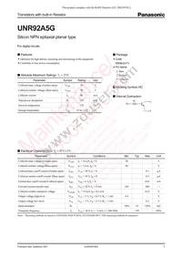 UNR92A5G0L Datasheet Cover