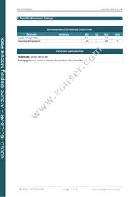 UOLED-160G2-AR Datasheet Page 7