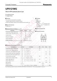 UP0121MG0L Datasheet Cover