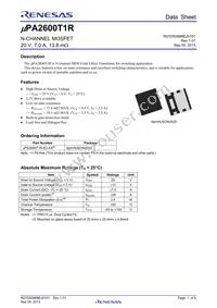 UPA2600T1R-E2-AX Datasheet Cover