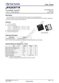 UPA2630T1R-E2-AX Datasheet Cover