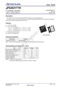 UPA2631T1R-E2-AX Datasheet Cover