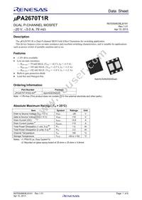 UPA2670T1R-E2-AX Datasheet Cover