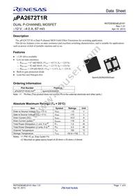 UPA2672T1R-E2-AX Datasheet Cover