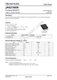 UPA2738GR-E1-AT Datasheet Cover