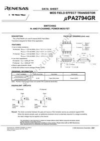 UPA2794GR(0)-E1-AZ Datasheet Page 3