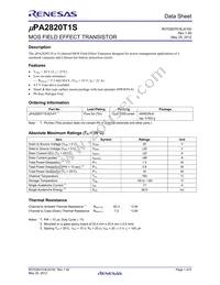 UPA2820T1S-E2-AT Datasheet Cover