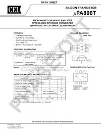 UPA806T-A Datasheet Cover