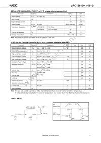 UPD166101GR-E1-AZ Datasheet Page 5