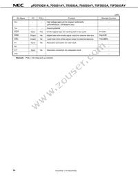 UPD70F3033AGC-8EU-A Datasheet Page 16