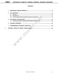 UPD70F3036HYGC-8EU-A Datasheet Page 9