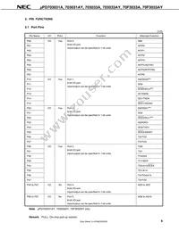 UPD70F3036HYGC-8EU-A Datasheet Page 11