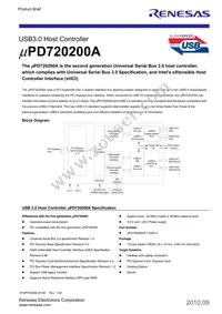 UPD720200AF1-DAP-A Datasheet Cover