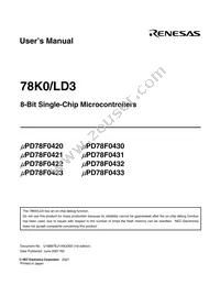 UPD78F0432GB-GAG-AX Datasheet Page 3