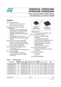 UPSD3234A-40U6T Datasheet Cover