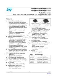 UPSD3454E-40U6 Datasheet Cover