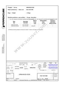 UR64/40/20-3C80 Datasheet Cover