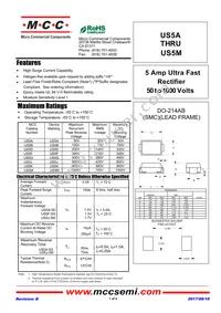 US5K-TP Datasheet Cover