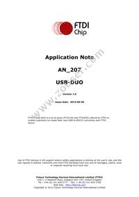 USB-DUO Datasheet Cover