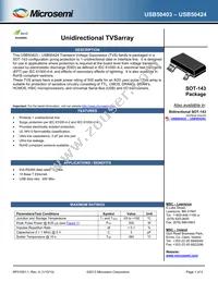 USB50405E3/TR7 Datasheet Cover