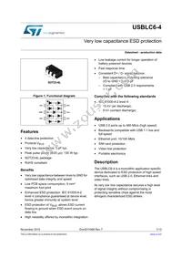 USBLC6-4SC6 Datasheet Cover