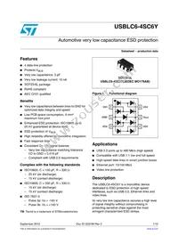 USBLC6-4SC6Y Datasheet Cover