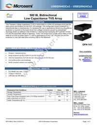 USBQ50403CE3/TR7 Datasheet Cover