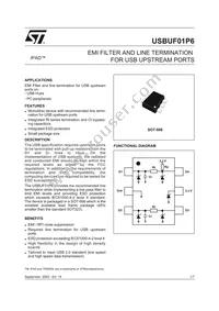 USBUF01P6 Datasheet Cover