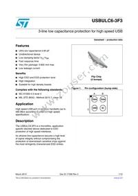 USBULC6-3F3 Datasheet Cover