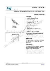 USBULC6-3F3K Datasheet Cover