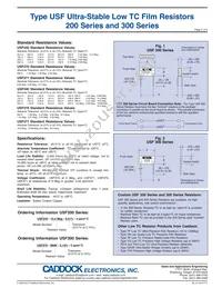 USF370-9.99M-0.01%-5PPM Datasheet Page 2