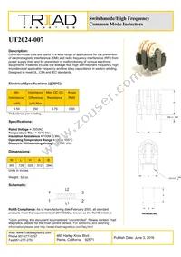 UT2024-007 Datasheet Cover