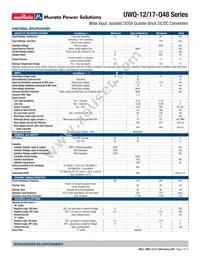 UWQ-12/17-Q48P-C Datasheet Page 3