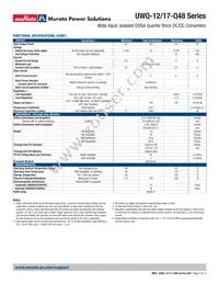 UWQ-12/17-Q48P-C Datasheet Page 4