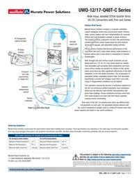 UWQ-12/17-Q48PTB9-C Datasheet Page 17