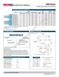 UWR-12/250-D5-C Datasheet Page 2