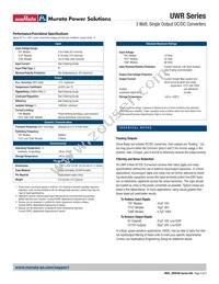 UWR-12/250-D5-C Datasheet Page 3
